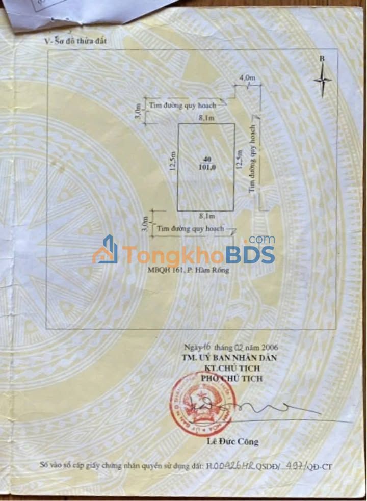 Bán Biệt Thự 3 Tầng 3 Mặt Tiền Tân Long, TP. Thanh Hóa - 101m² Giá 4 Tỷ