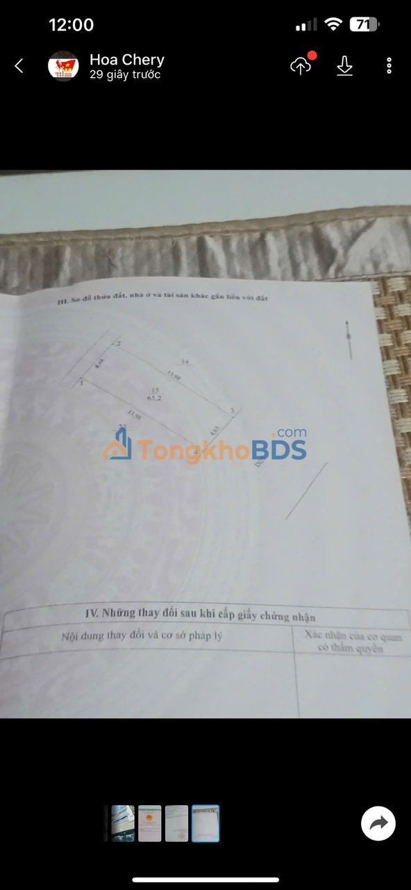 Đất nền Đan Phượng 65.2m² hướng Đông Nam - Giá 7 tỷ, đầu tư sinh lời!