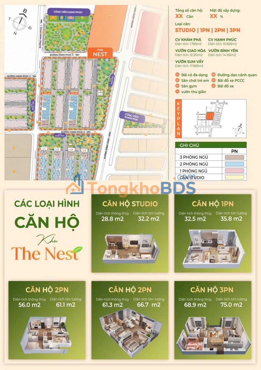 Căn hộ Happy Home Tràng Cát 54m² 1.2 tỷ - Bàn giao ngay