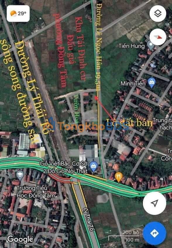 Đất nền Lê Ngọc Hân Vĩnh Yên 100m² 2.8 tỷ - Sổ đỏ