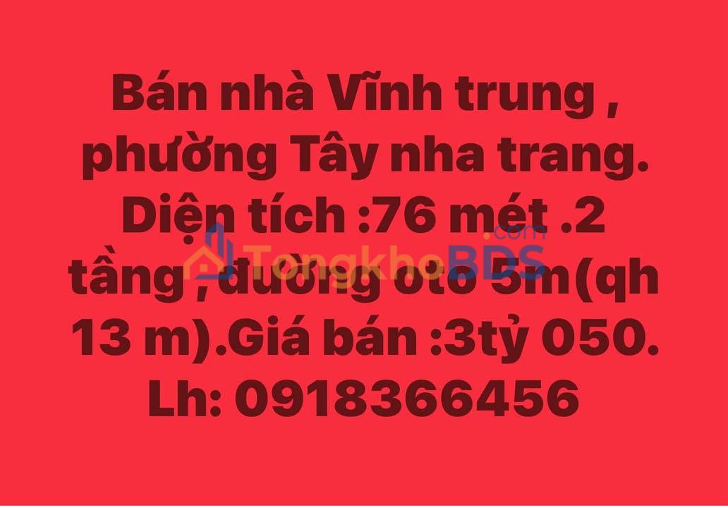 Nhà Tây Nha Trang 76m² 3,05 tỷ - Ô tô vào tận nhà