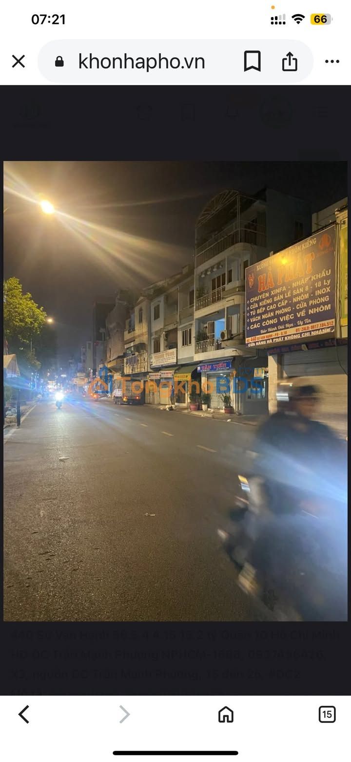 Nhà Mặt Tiền Sư Vạn Hạnh, Q.10 - 56.5m² Kinh Doanh Đỉnh Cao, Dòng Tiền 25 Triệu/Tháng