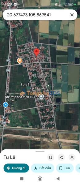 Đất nền Thôn Tu Lễ, Ứng Hòa 80.5m² - Sổ đỏ chính chủ, gần chợ