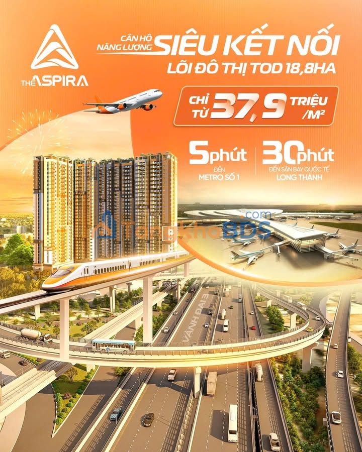 Căn hộ The Aspira Dĩ An 67m² 2,6-2,9 tỷ View đẹp