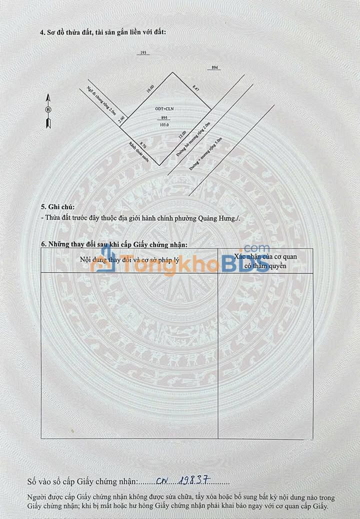 Đất nền Quảng Phú Thanh Hóa 103m² 2,35 tỷ - Đất thổ cư 100%
