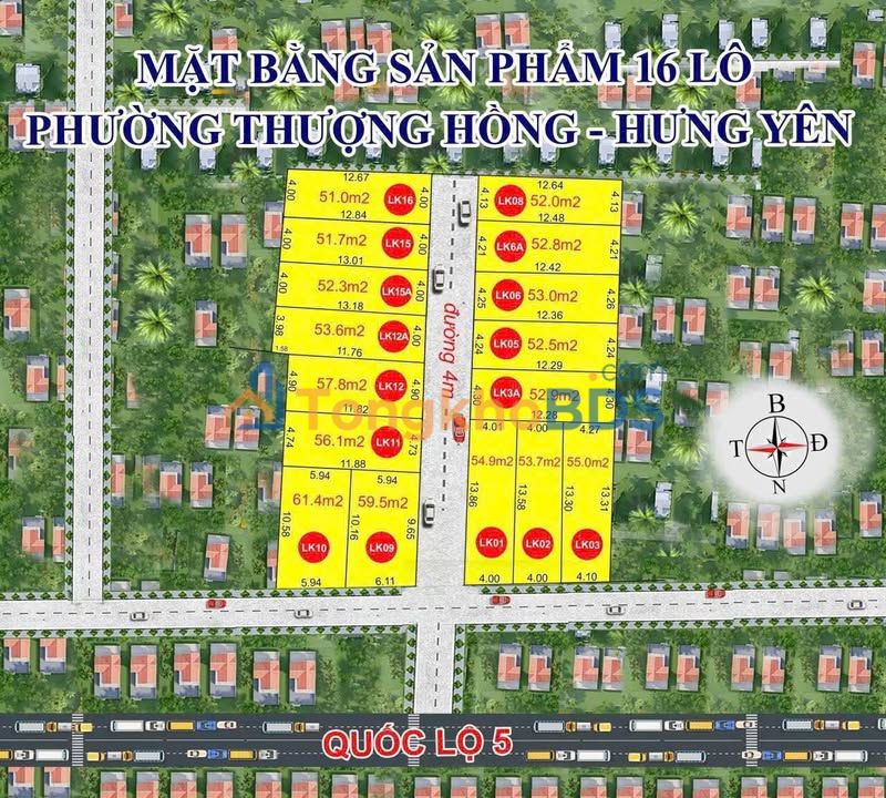 Đất nền Hưng Yên 55m² - Sổ đỏ chính chủ, đầu tư chỉ hơn 1 tỷ