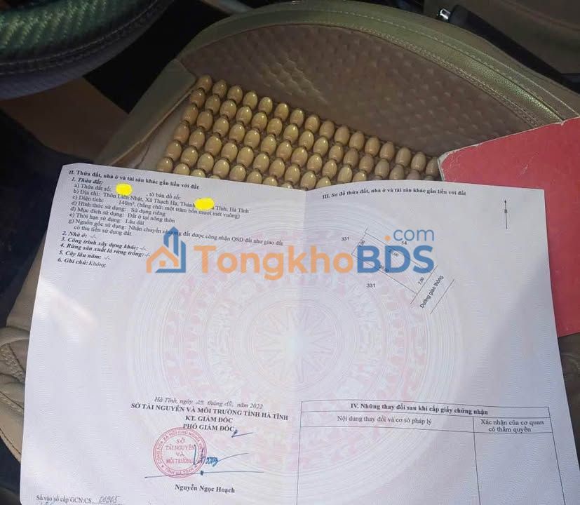 Đất Thạch Hạ Hà Tĩnh 140m² 2 tỷ - Sổ đỏ chính chủ
