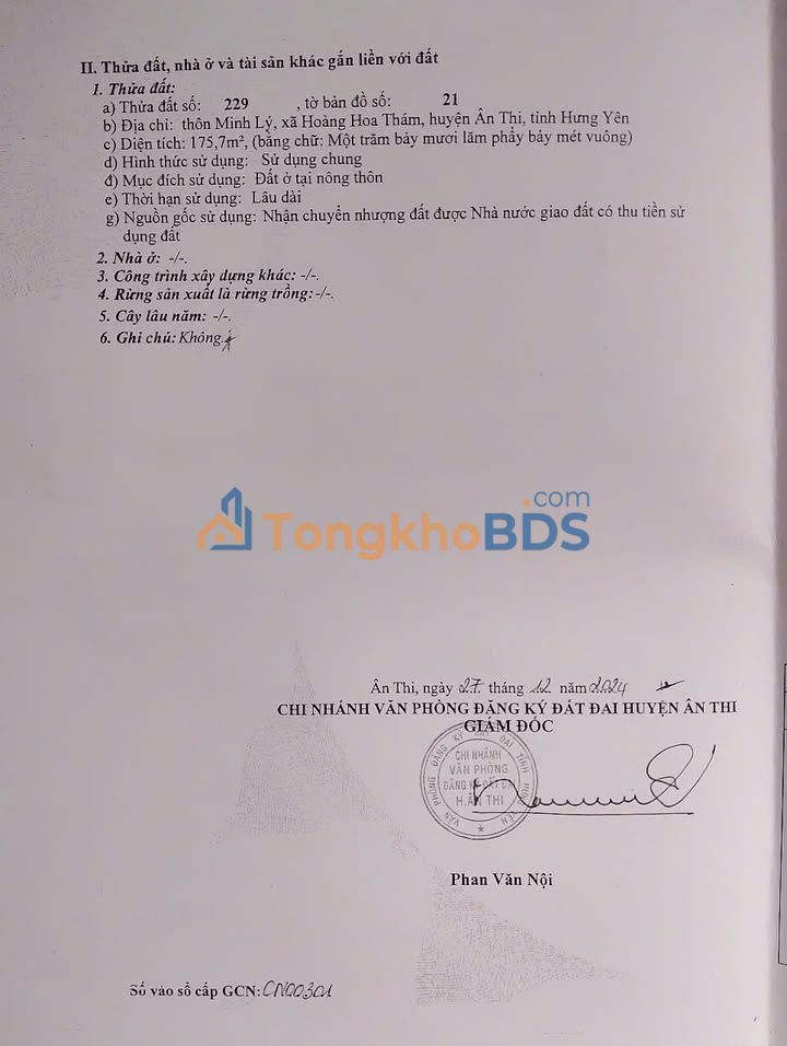 Đất Hoàng Hoa Thám Ân Thi 176m² giá 3.52 tỷ - Sổ đỏ chính chủ