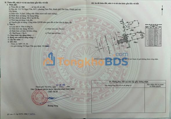 Nha pho To Ngoc Van Thu Duc 50m2 7.9 ty - Mat tien kinh doanh