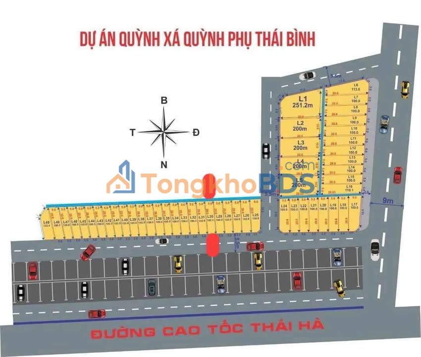 Đất nền Quỳnh Phụ, Thái Bình 100m² - Sổ đỏ sẵn sàng, giá đầu tư
