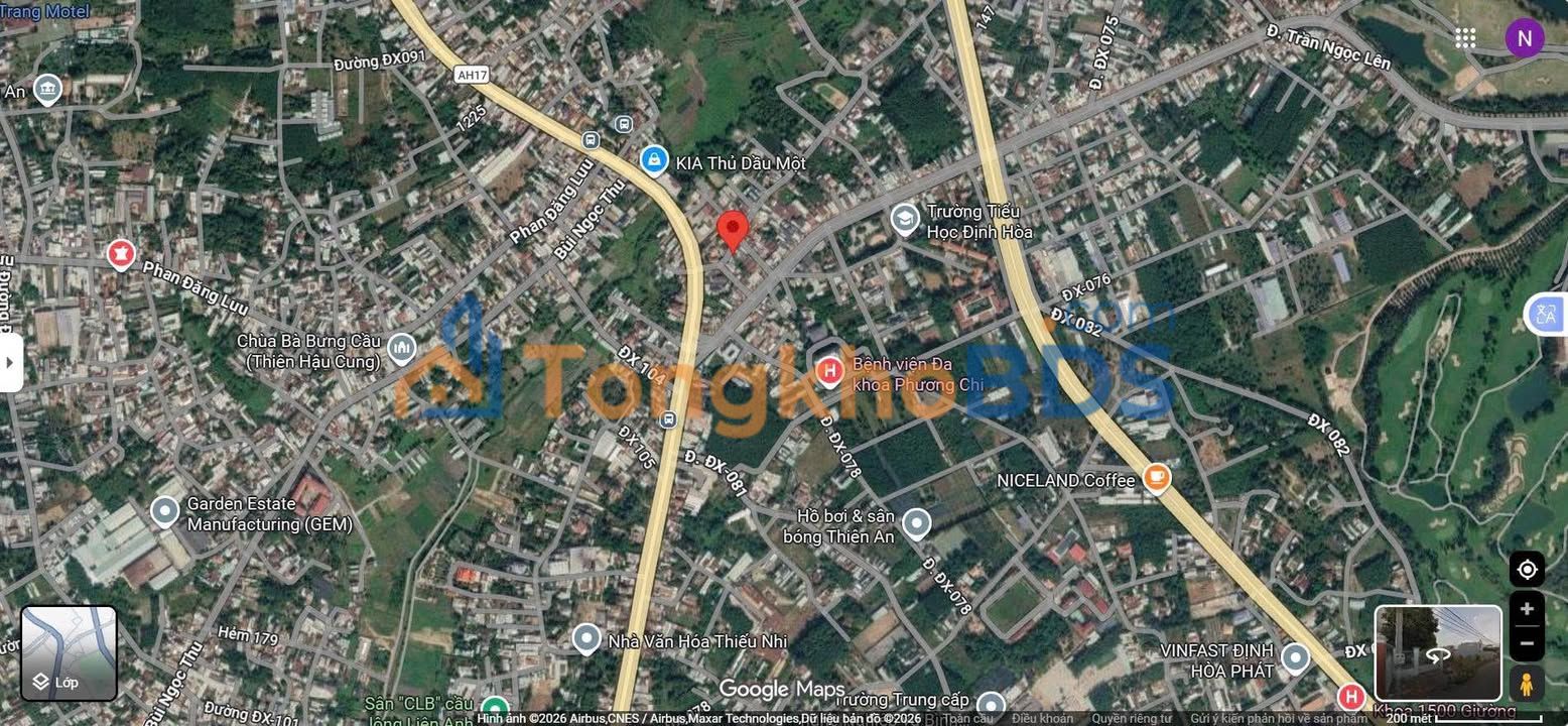 Đất nền Định Hoà TDM 166m² sổ hồng - Giá 2 tỷ - Xe tải vào