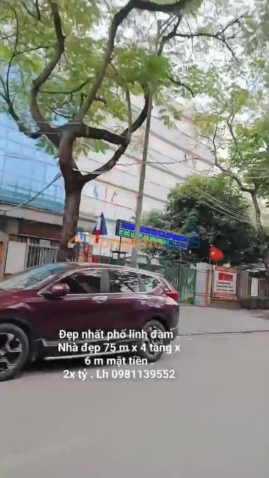 Nhà Mặt Phố Linh Đàm 75m² - Kinh Doanh Đỉnh Cao, Vỉa Hè Rộng