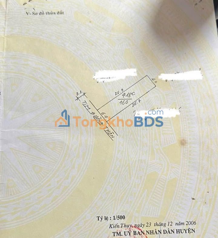 Đất nền Thụy Hương Kiến Thuỵ 160m² - Sổ đỏ chính chủ