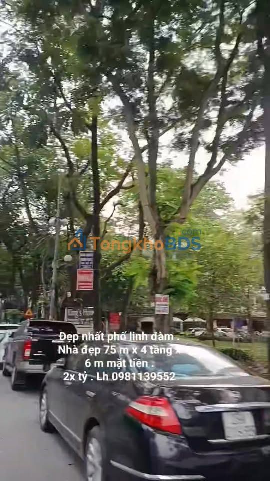 Nhà Mặt Phố Linh Đàm 75m² - Kinh Doanh Đắc Lợi, Vỉa Hè Rộng