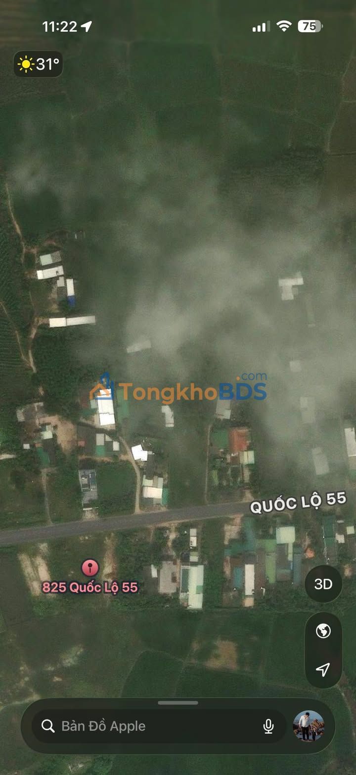 Đất nền Hàm Tân QL55 1000m² 8 tỷ - Đất thổ cư 100%