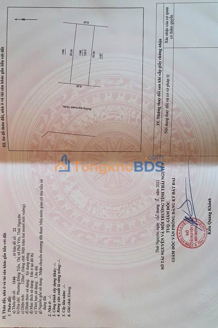 Đất TĐC Tân Việt Phổ Yên 120m² 1,4xx tỷ - Sổ đỏ chính chủ