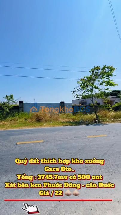 Đất Vàng Cần Giuộc 4000m² - Mặt Tiền Tỉnh Lộ 826B, Giá 22 Tỷ TL