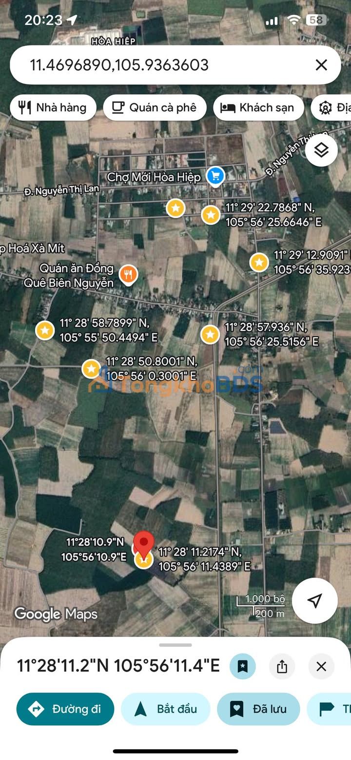 Đất nền Thạnh Tây Tân Biên 21.000m² 1,7 tỷ - Sổ đỏ chính chủ