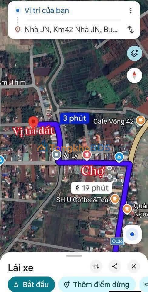 Đất nền Eaphê Đắk Lắk 567m² - Sổ hồng sẵn, giá đầu tư 8xx triệu