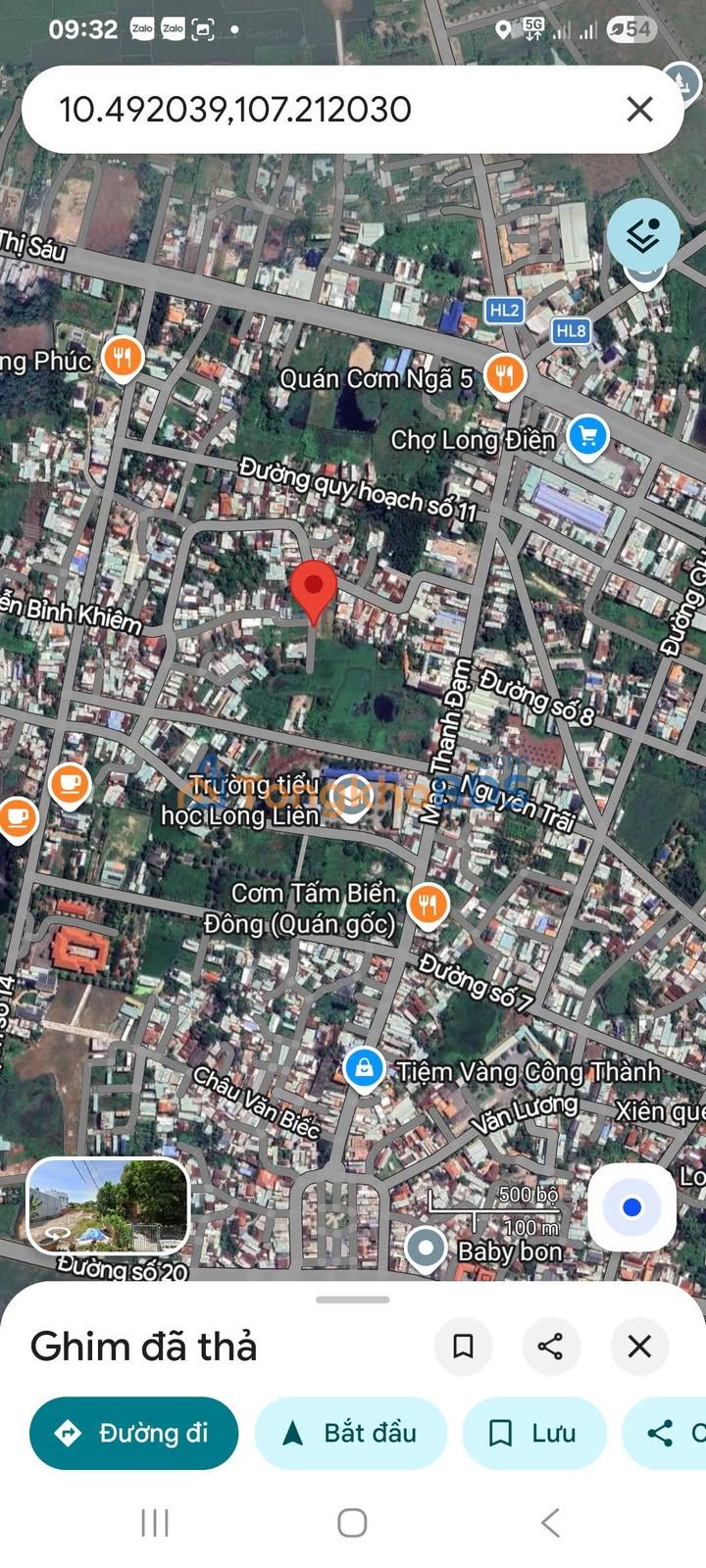 Đất góc 2 mặt tiền Long Nguyên, Bàu Bàng - 116m² giá 1.39 tỷ