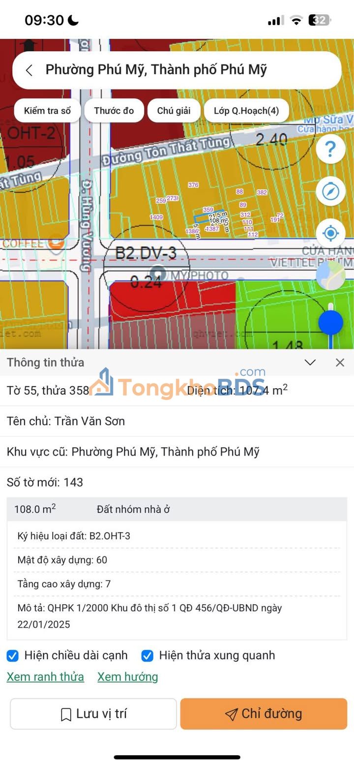 Đất Nền Trung Tâm Phú Mỹ 107m² - Sổ Hồng Thổ Cư Sẵn Sàng