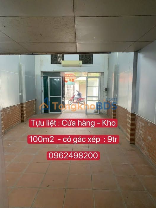 Cho thuê kho/cửa hàng 100m² Tựu Liệt, Thanh Trì - Giá 9 triệu/tháng