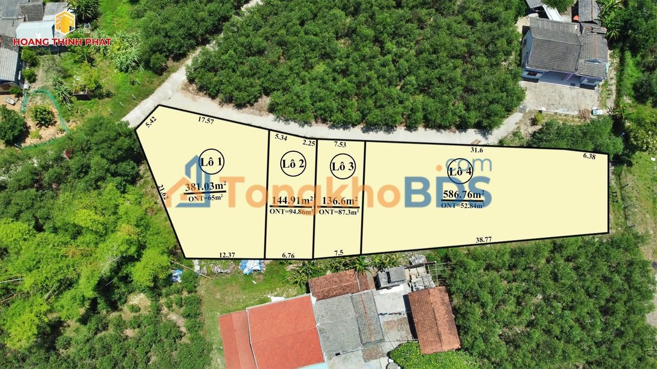 Đất nền Quế Mỹ Quế Sơn 136-586m² giá 3XX triệu - Sổ hồng chính chủ