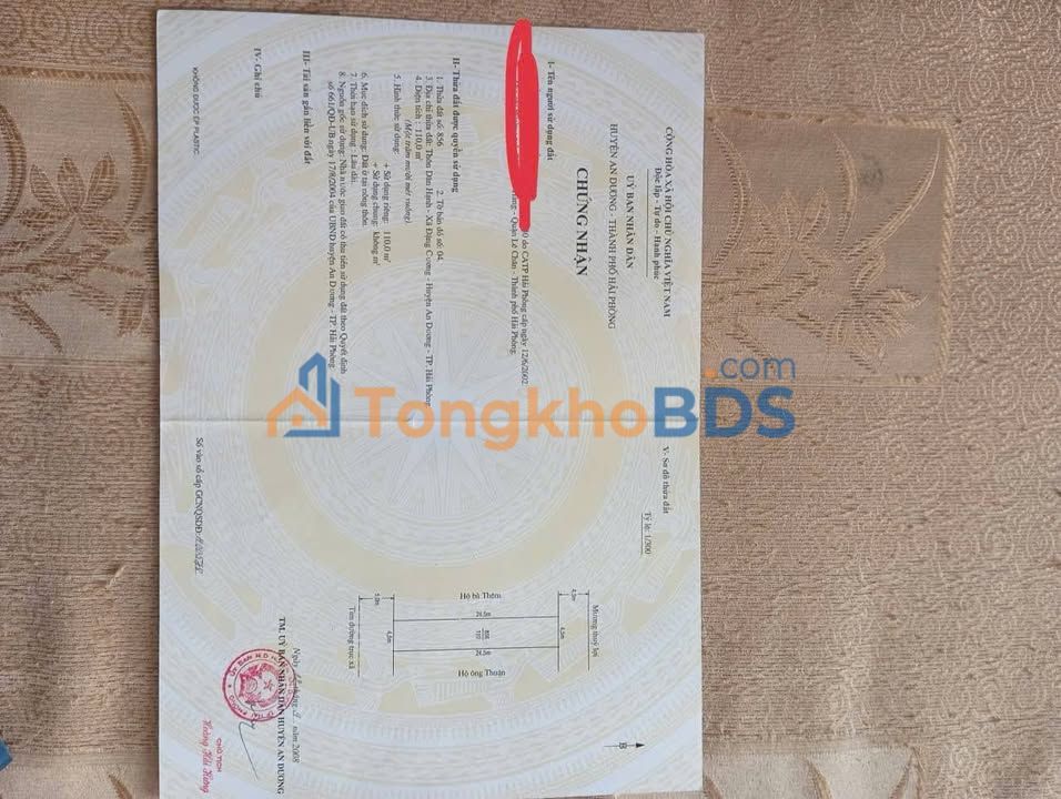 Đất nền Đặng Cương Hải Phòng 110m² - Sổ đỏ chính chủ