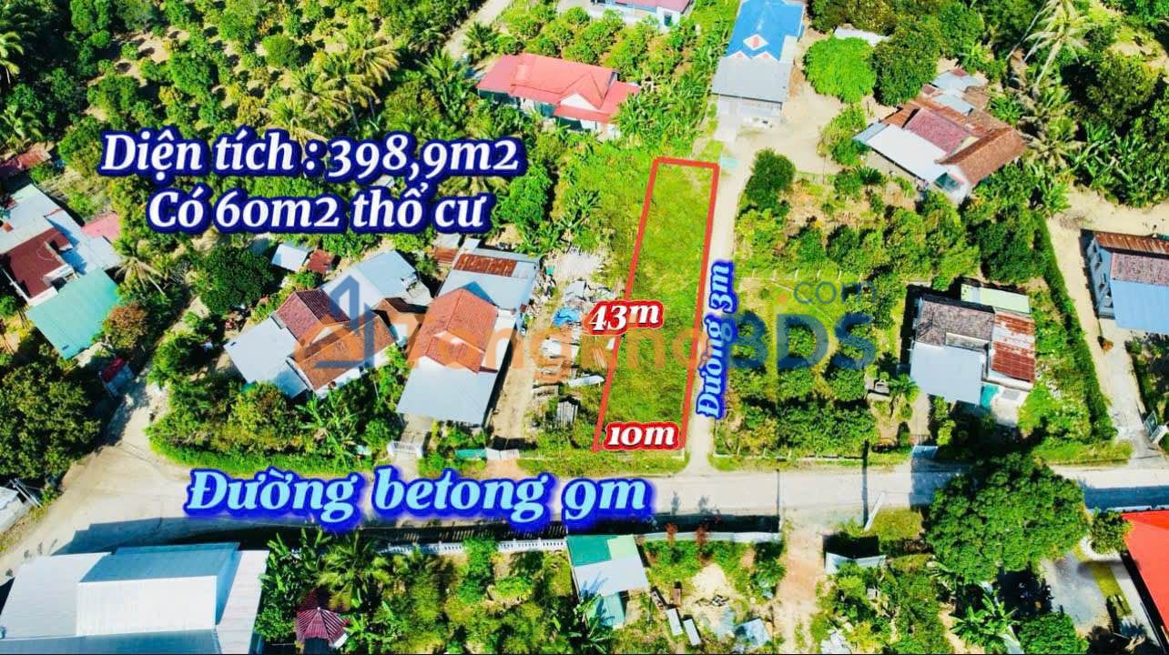 Đất nền Suối Cát Cam Lâm 399m² 1.995 tỷ - Ô tô vào