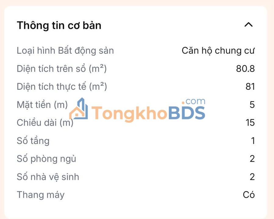 Căn hộ Tam Trinh 80m² giá 6.75 tỷ - View hồ đẹp