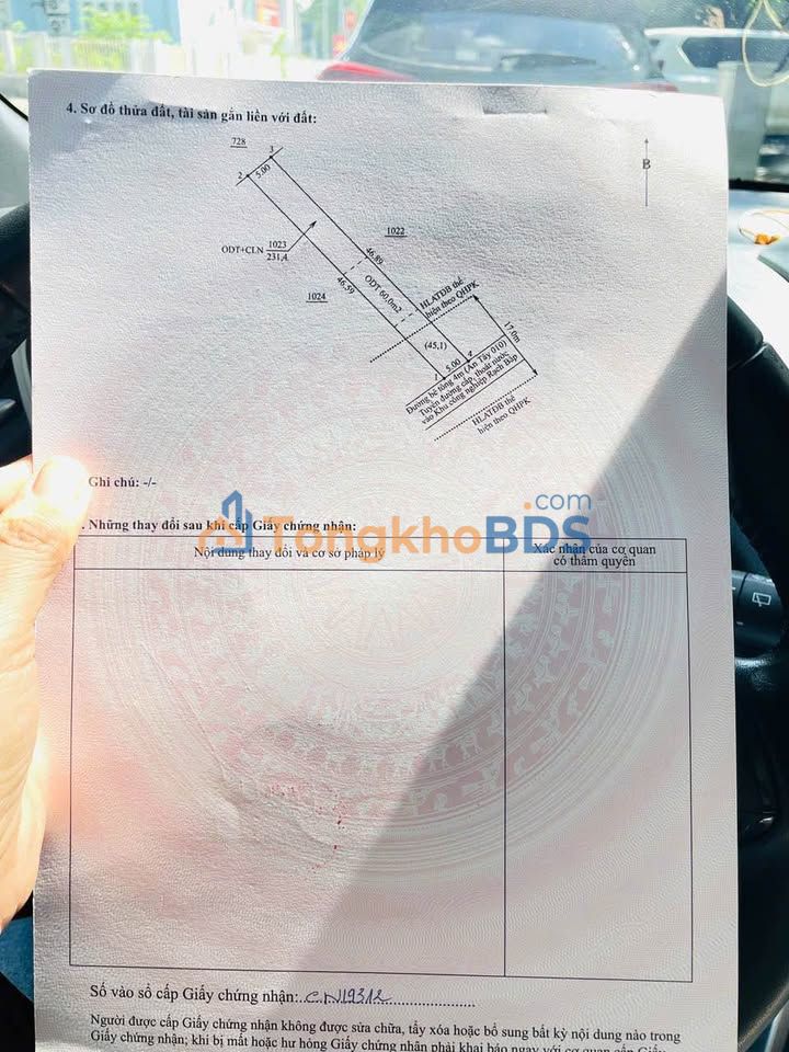 Đất An Tây Bến Cát 230m² 1.1 tỷ Sổ đỏ chính chủ