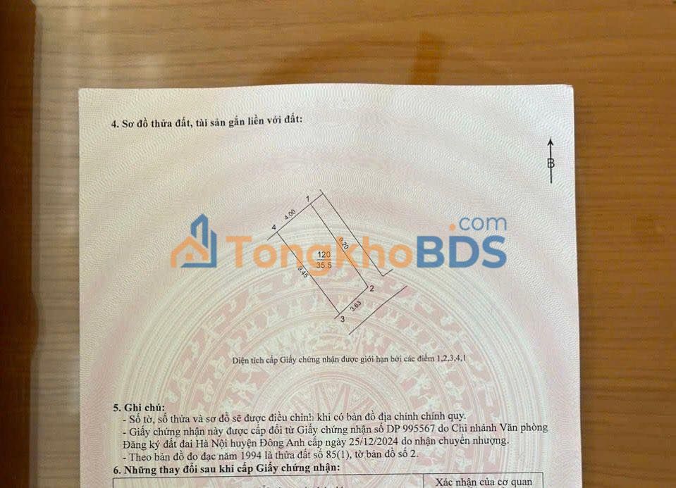 Đất Phúc Hậu Dục Tú 36m² 3.6 tỷ - Sổ đỏ chính chủ