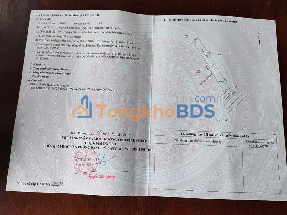 Đất nền Bình Long 221m² 475tr - Tiềm năng tăng giá