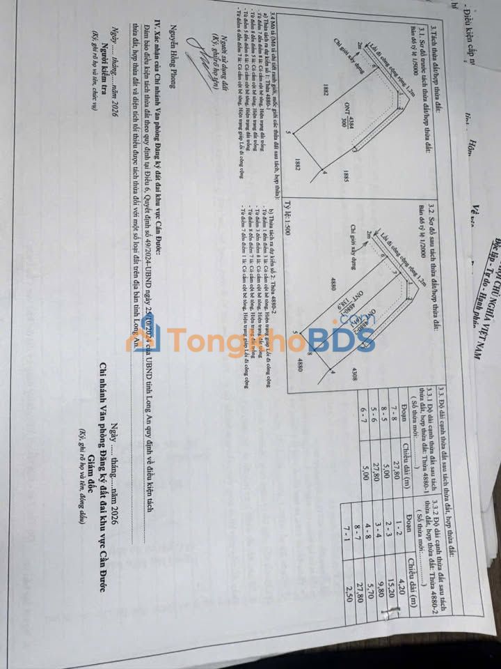 Bán Gấp 2 Lô Đất 299m² Sổ Đỏ Xã Đông Nhì, Cần Đước