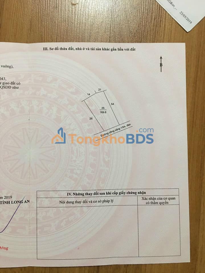 Đất nền Bến Lức 170m² 2.3 tỷ - Thổ cư 100%