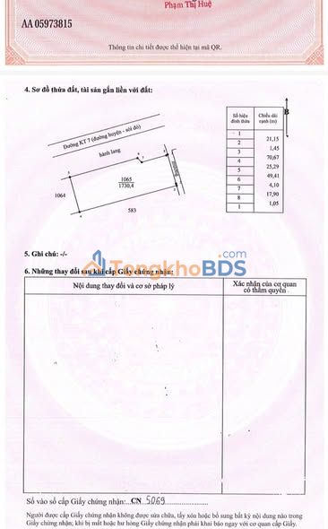 Đất nền Hưng Điền Long An 1.730m² 700 triệu - Sổ đỏ chính chủ