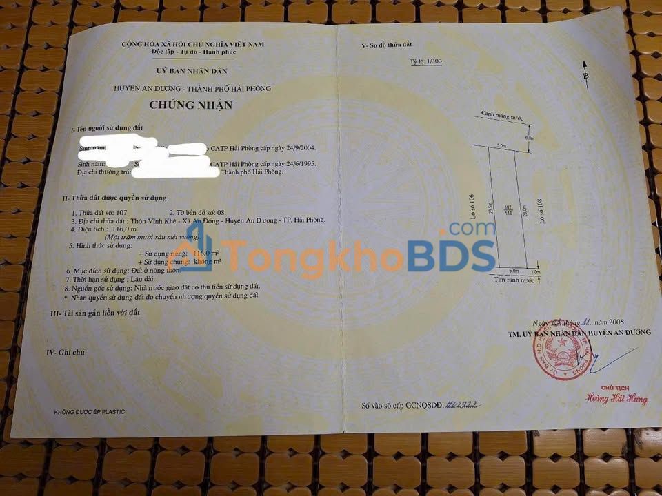 Đất nền An Đồng 135m² 10.8 tỷ - Đường to ô tô