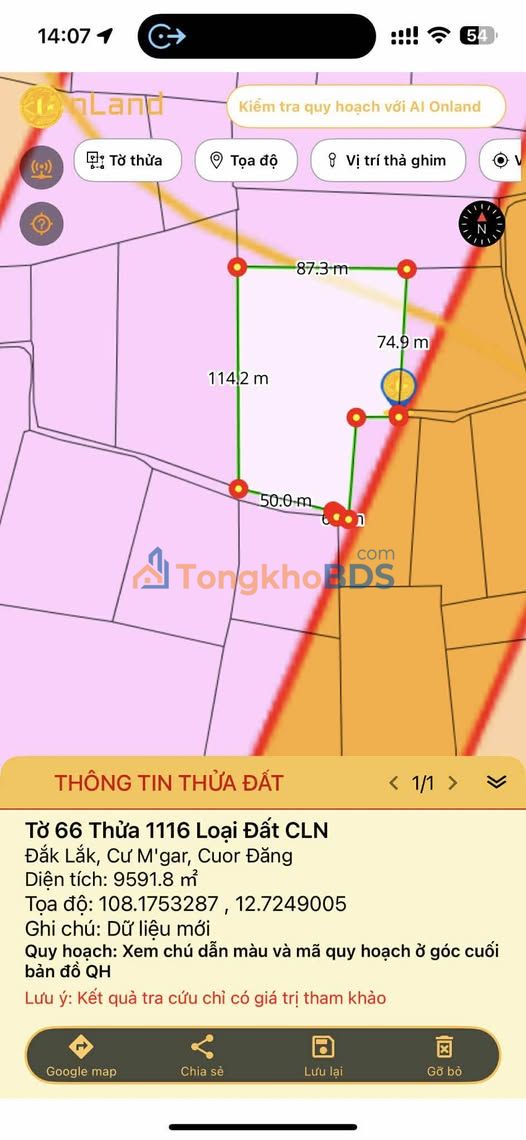 Bán Đất Rẫy 9 Sào Đường Tránh Đông, Đắk Lắk - Sổ Đỏ Chính Chủ