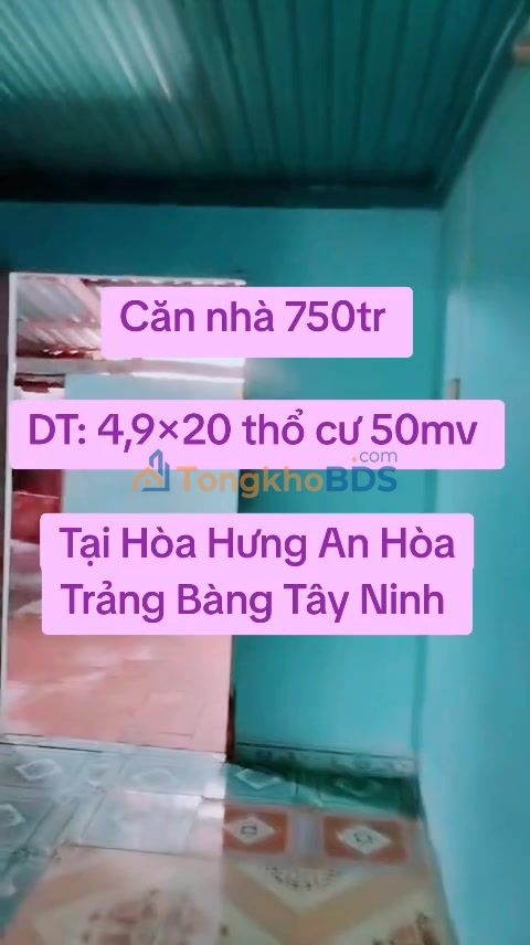 Nhà riêng An Hòa Trảng Bàng 98m² 750 triệu - Sẵn sàng ở ngay