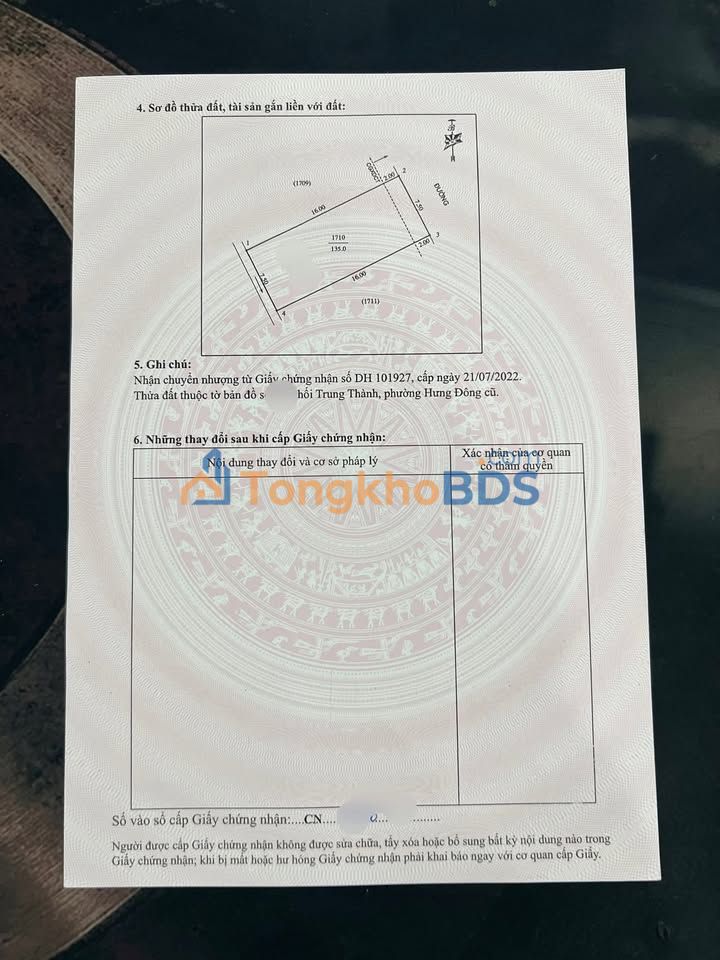 Đất đấu giá Trung Thành - Hưng Đông 135m² - Giá từ 4 tỷ - Đầu tư sinh lời