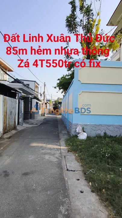 Đất nền Đường 11 Linh Xuân 85m² 4.55 tỷ – Ô tô vào tận nhà