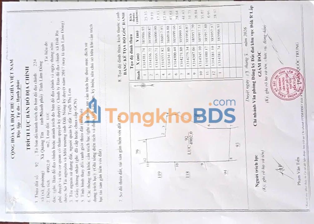 Đất vườn Quảng Tín Đạ Tẻh 1.800m² 600tr - Nghỉ dưỡng lý tưởng