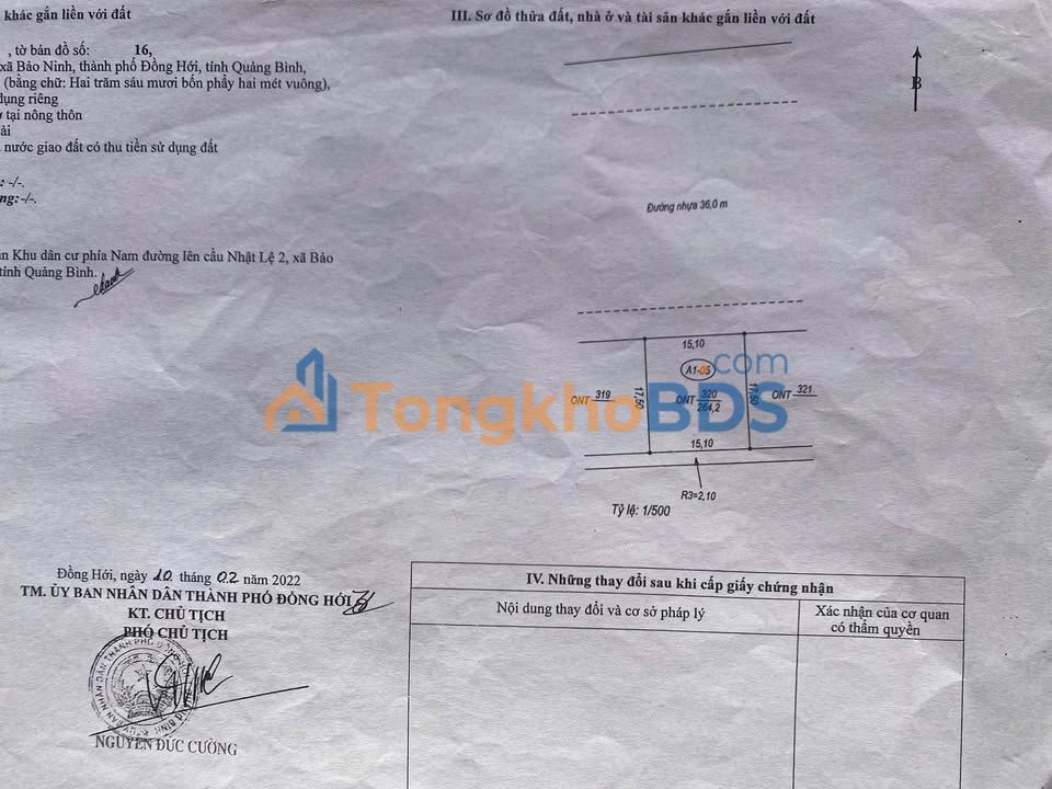 Mặt Tiền Điện Biên Phủ - Đồng Hới 264m² - Cơ Hội Đầu Tư Vàng