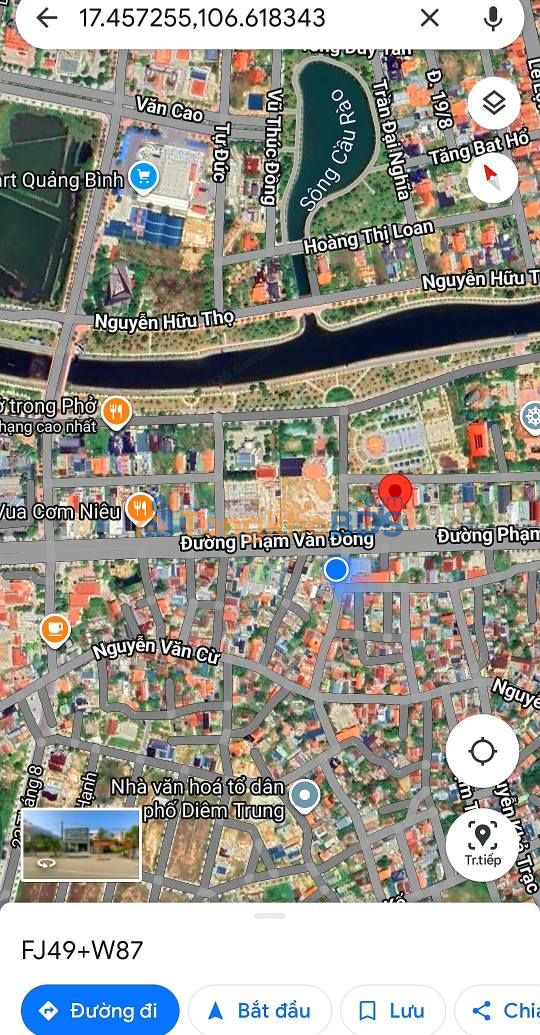 Đất nền Phạm Văn Đồng Đồng Hới 175m² 9 tỷ - Đường to ô tô