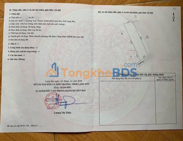 Đất nền Phường Tam Thanh 106m² 1.4 tỷ - Sổ đỏ chính chủ