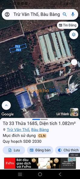 Đất nền Trừ Văn Thố 2.160m² giá 2 tỷ - Sổ đỏ chính chủ