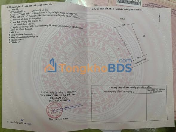 Bán Gấp Liền Kề 522m² Full Thổ Cư, Đường Ô Tô Tránh - Xuân An, Hà Tĩnh