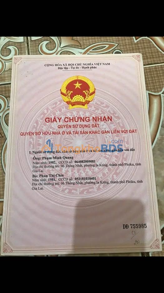 Đất nền Pleiku Hàm Nghi 600m² 3 tỷ - Sổ đỏ chính chủ