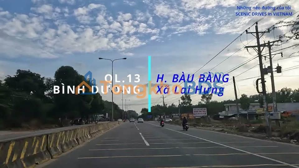 Đất nền QL13 Bến Cát 350m² 3.3 tỷ - Đường to ô tô