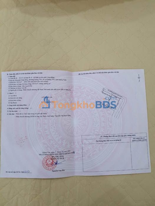 Đất Văn Miếu Quảng Yên 165m² giá thỏa thuận - Đường ô tô